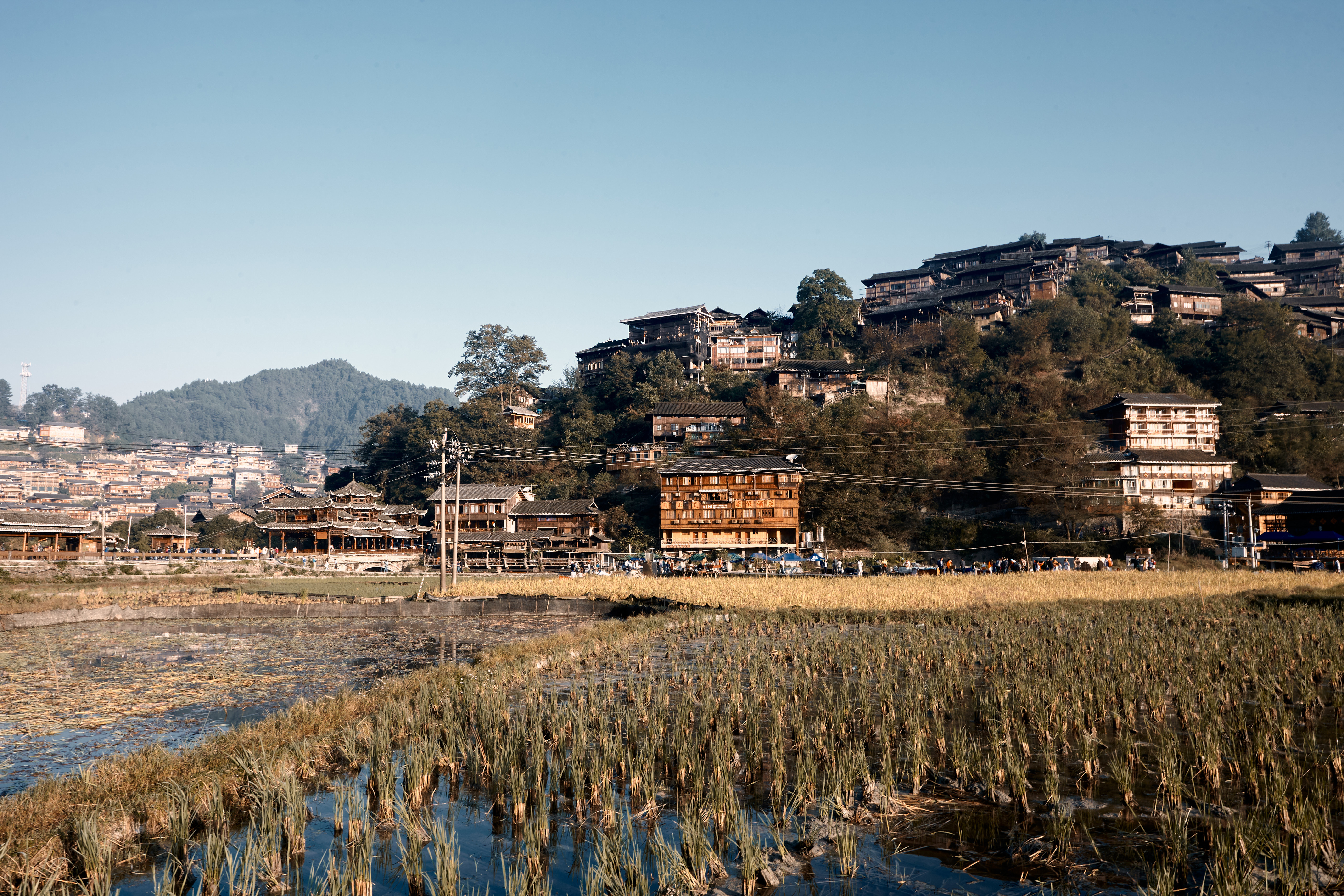 乡村美景入画来，特色建筑尽显风土人情
