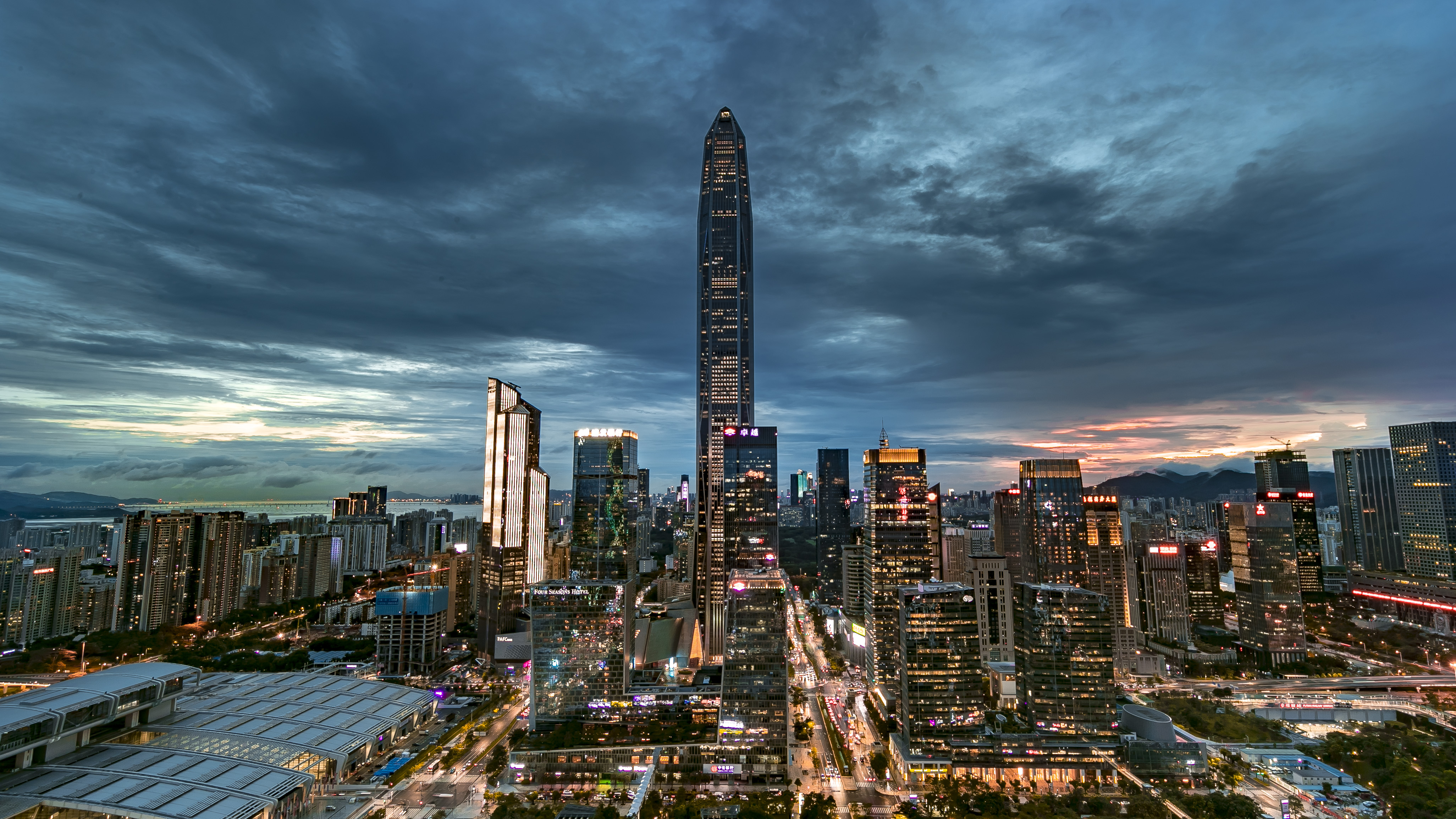 城市地标夜景图尽显繁华 高端电脑壁纸