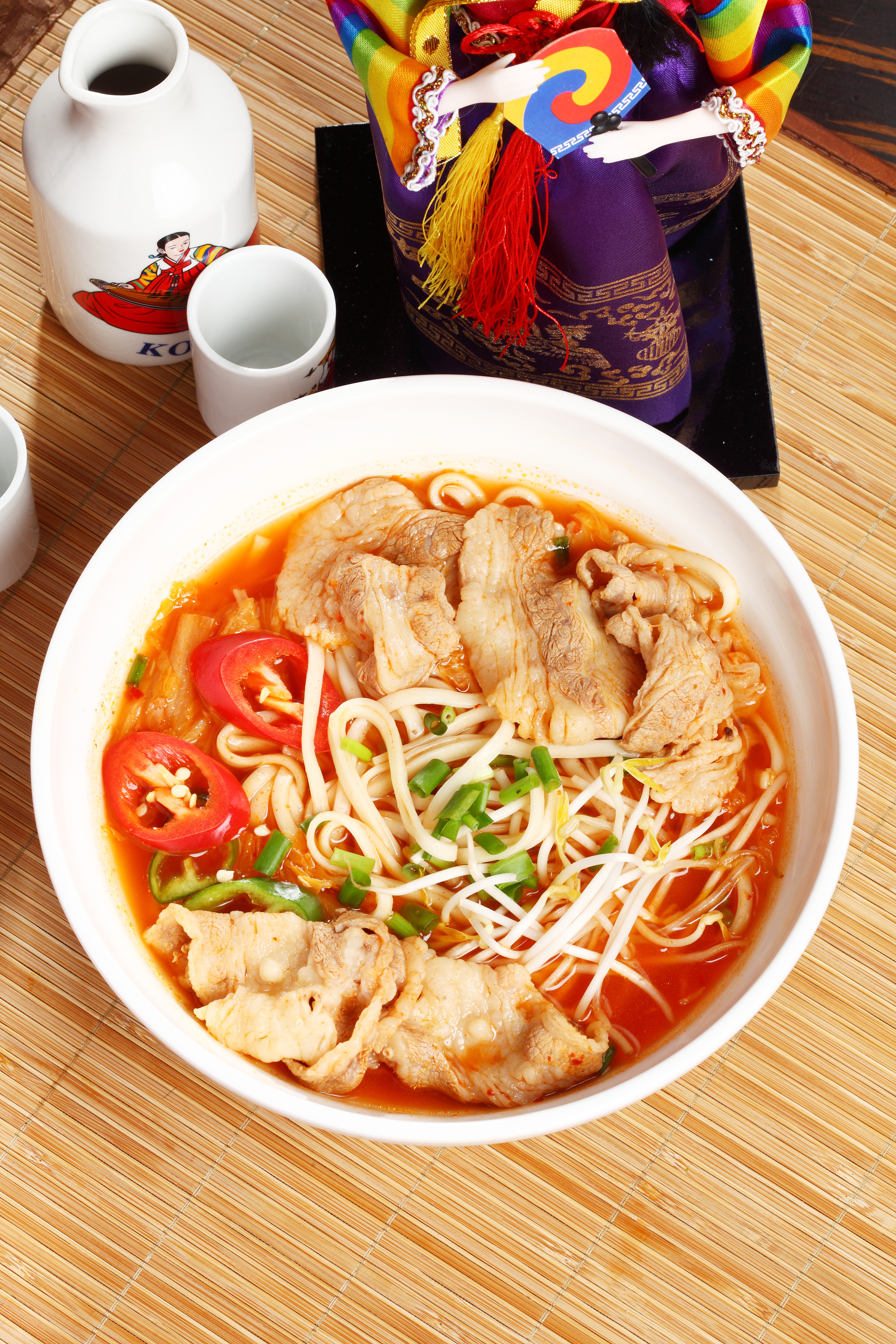 中式肉片汤面