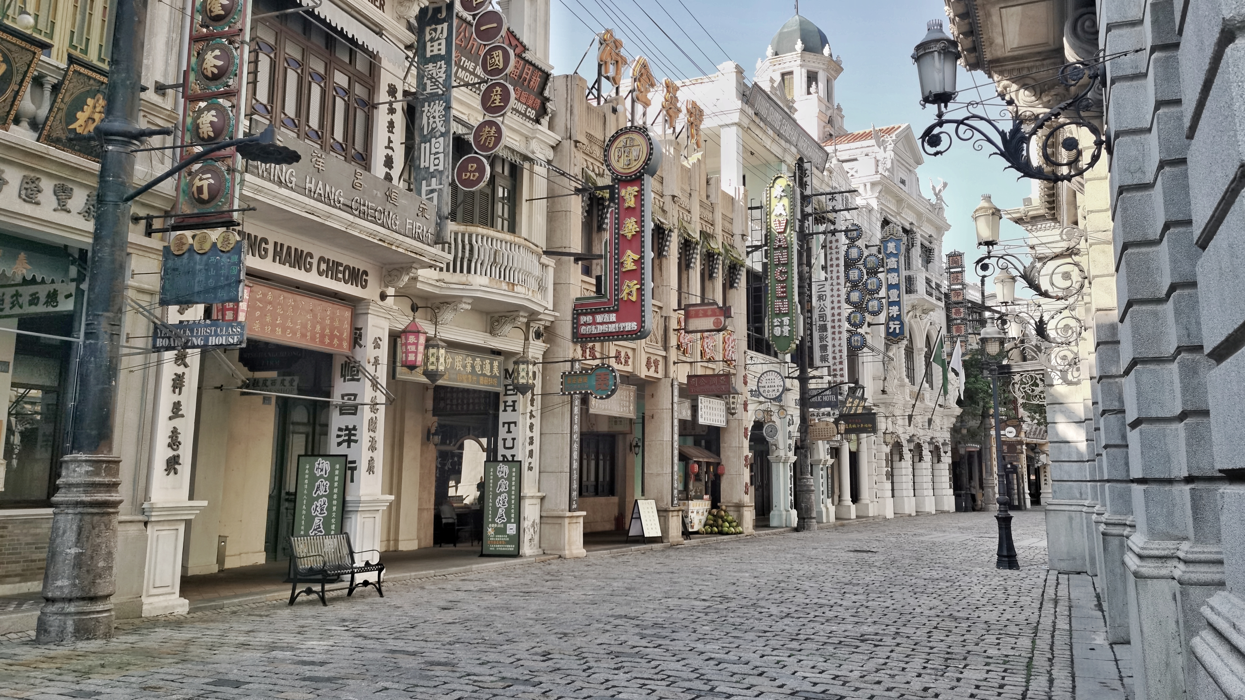 古色古香老街景 城市古建筑宣传好素材
