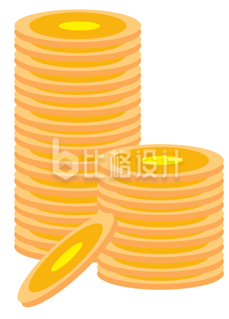 亮眼金币堆素材，开启财富之旅