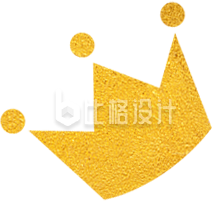 金色皇冠图标 尽显高端奢华质感