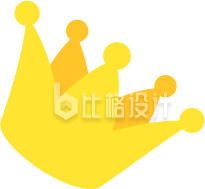 黄色皇冠图标 独特装饰素材助力视觉呈现