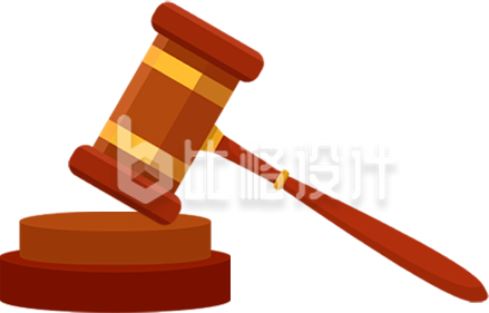 经典法槌象征公正 法律行业宣传必备素材