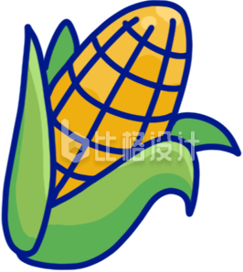 新鲜饱满的玉米 优质五谷杂粮宣传图