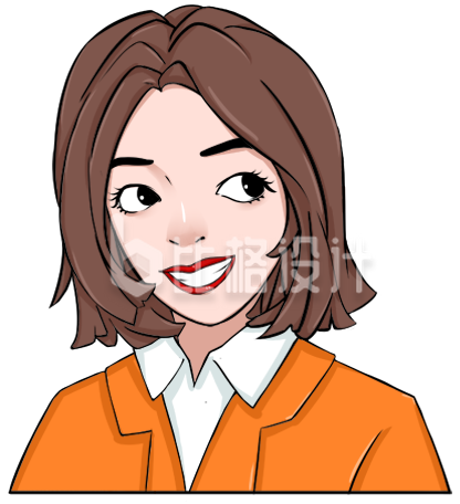 卡通手绘女性白领高兴表情包 卡通手绘女性白领高兴表情包