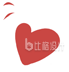可爱红心图案，适用于情人节宣传物料