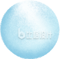 手绘蓝白雪球