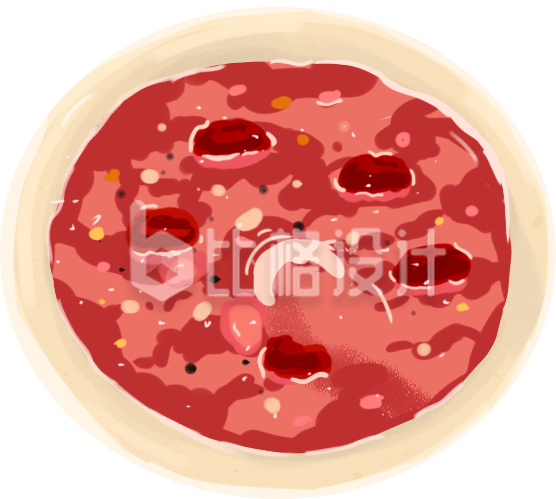 手绘腊八节腊八粥