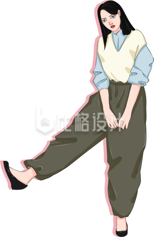 手绘漫画卡通人物