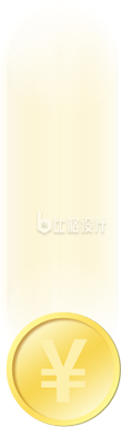 手绘掉落的金币插画