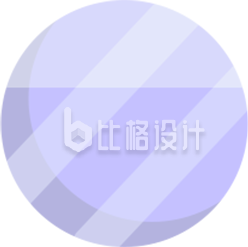 手绘紫色卡通星球