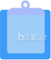 简约蓝色便签夹 实用文具办公用品必备
