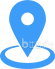 蓝色定位图标 适用多行业宣传物料