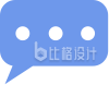 蓝色对话气泡图标 简约风格通用宣传素材