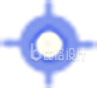蓝色十字中心图案 时尚光效元素宣传图