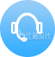 头戴式耳机图标 客服沟通必备物料图
