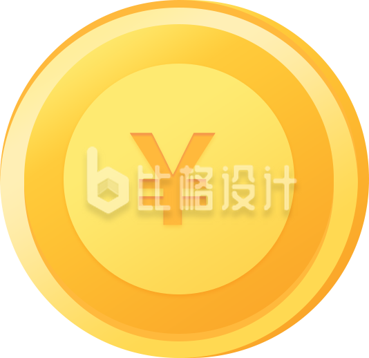 立体金色金币