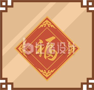 手绘窗户窗花