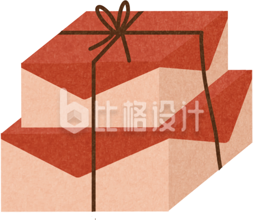 手绘复古点心包装