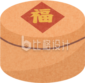 手绘复古点心包装盒