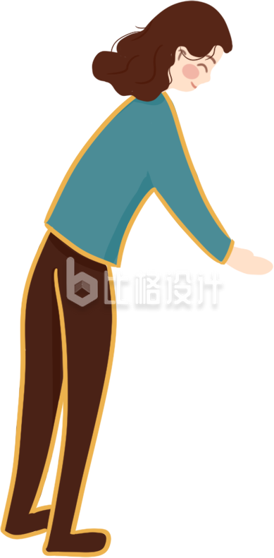 手绘卡通女性人物