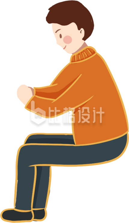 手绘卡通男性人物