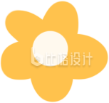 手绘黄色小花花