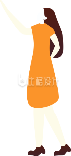 扁平女生