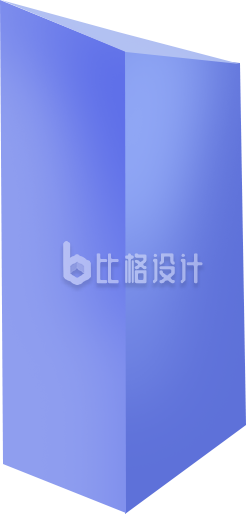 蓝紫色渐变立体长方体柱子 蓝紫色渐变立体长方体柱子