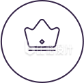 简约皇冠图标 尽显高端珠宝风范