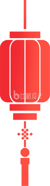 红色灯笼剪影
