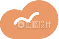可爱橙色云朵图标 适用于多种宣传物料