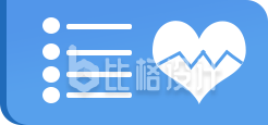 蓝色扁平心电图