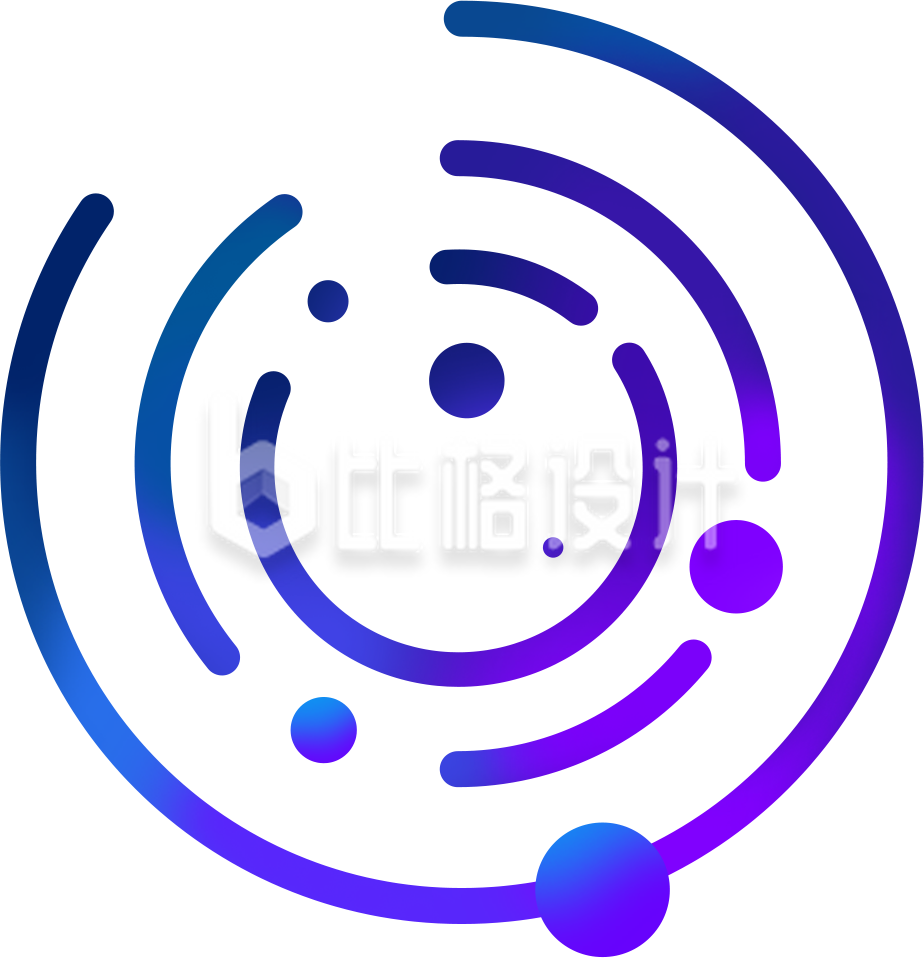 商务渐变循环圆圈