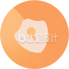手绘简约扁平金锁护盾插画