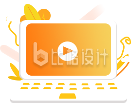 卡通插画笔记本视频播放