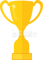 卡通手绘奖杯