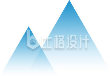 渐变三角形山