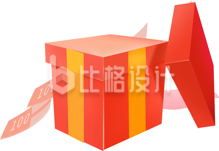 卡通立体礼盒纸币