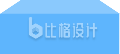 简约蓝色立方体台子