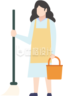 拿扫把的女生