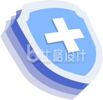 手绘立体卡通盾牌