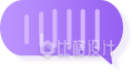 手绘扁平渐变对话框