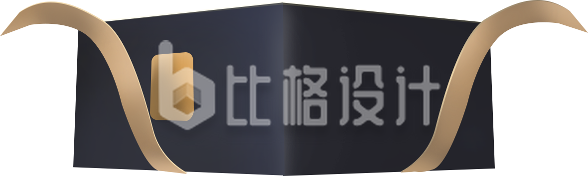 手绘质感黑色礼盒