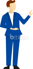 扁平插画商务男士