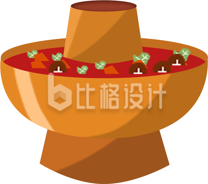 卡通手绘火锅