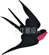 卡通手绘燕子