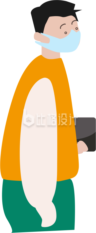 戴口罩的人