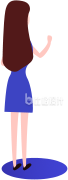 女生背影